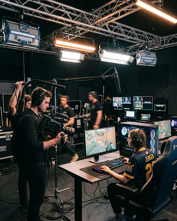 Professional esports production setup.